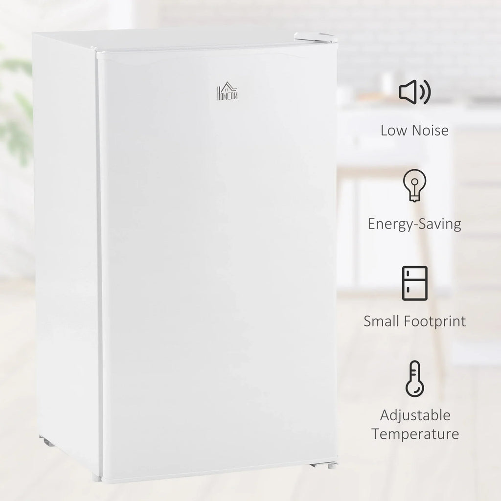 Mini-réfrigérateur de 3,2 pi³ avec congélateur, réfrigérateur compact à porte unique avec thermostat réglable pour chambre à coucher