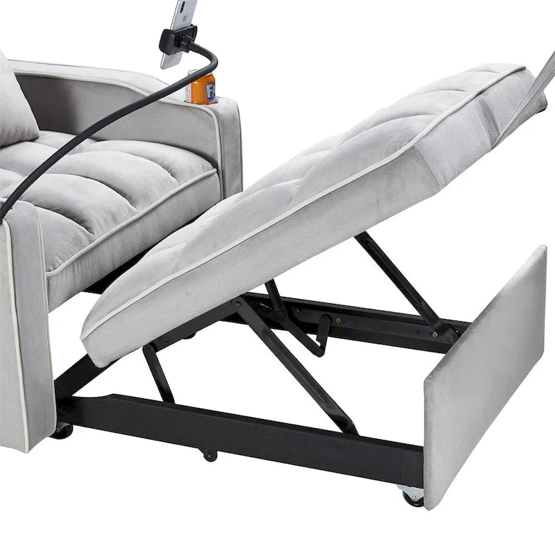 Fauteuil-lit convertible réglable, lit d'appoint escamotable
