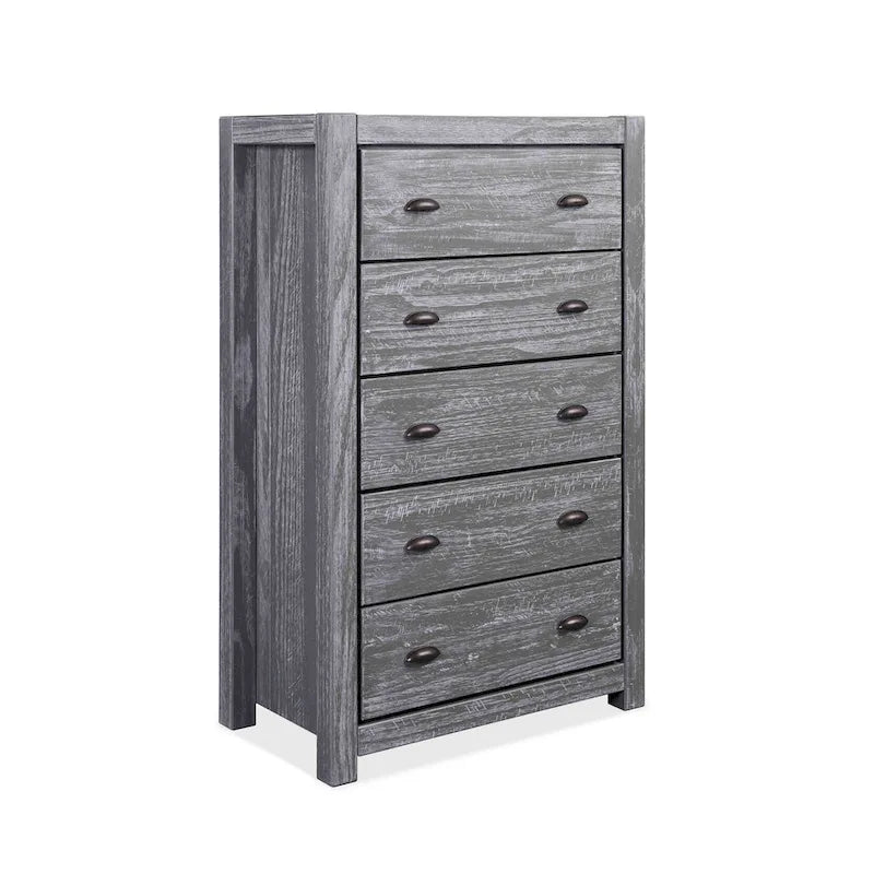 Commode 5 tiroirs en bois massif Montauk Grain Wood Furniture
