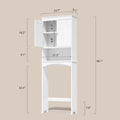 Meuble de rangement de salle de bain, Meuble de rangement WC, Étagère de salle de bain au-dessus des toilettes, Étagère WC gain de place