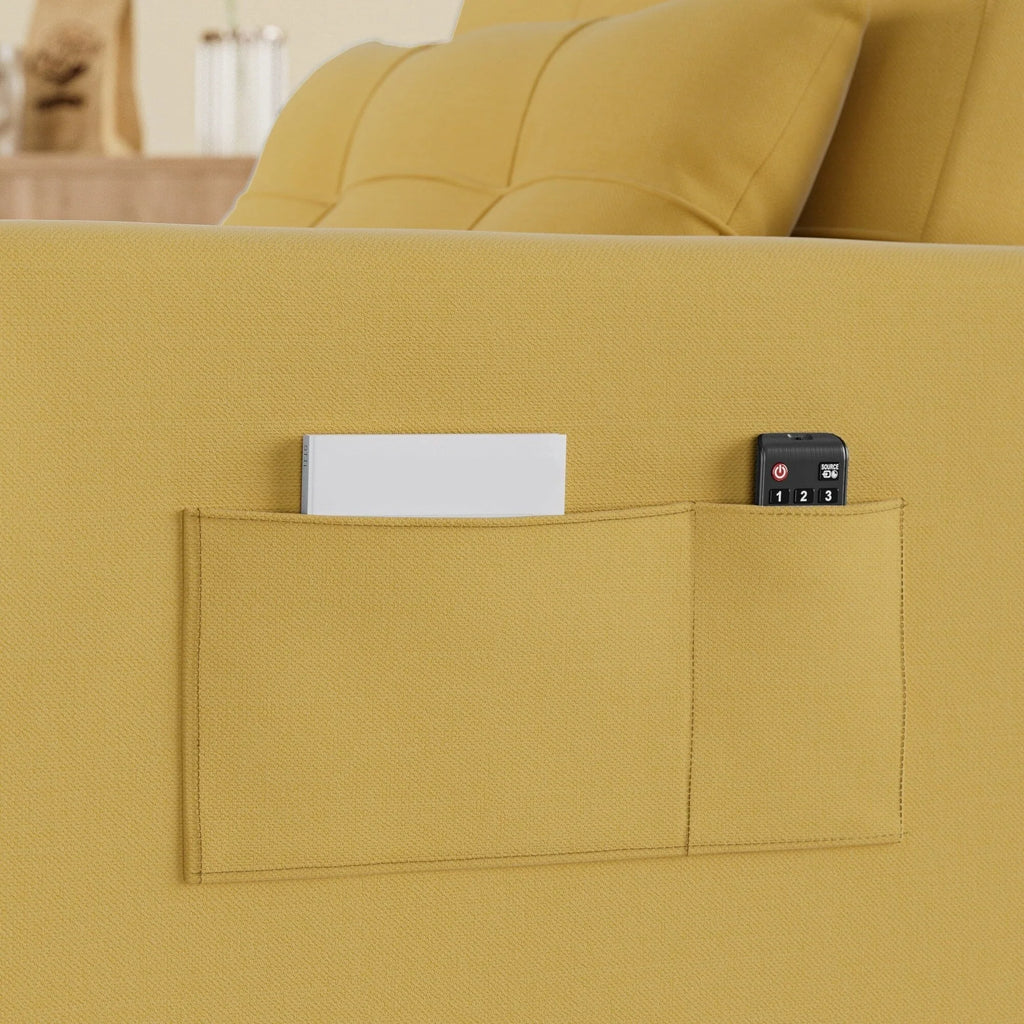 Canapé-lit convertible 3-en-1, Canapé-chaise dépliable, Lit pliant convertible pour salon
