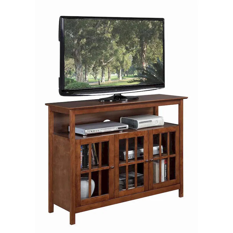 Meuble TV de luxe Big Sur de Convenience Concepts avec armoires de rangement et étagère pour téléviseurs jusqu'à 55 pouces