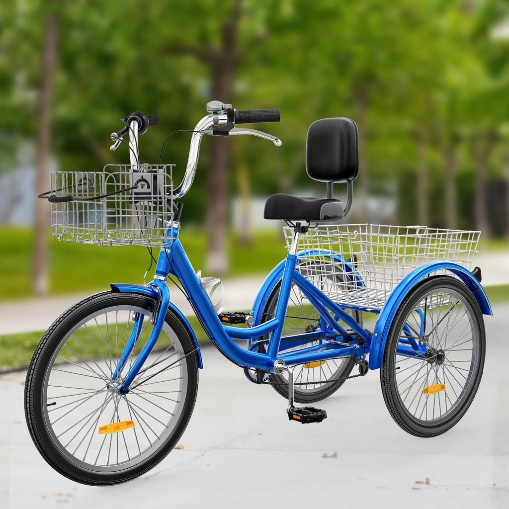 26 Tricycle Adulte 3 Roues 7 Vitesses