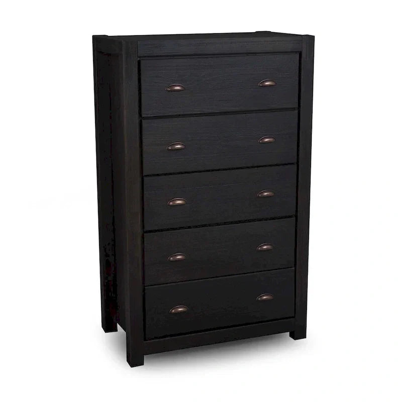 Commode 5 tiroirs en bois massif Montauk Grain Wood Furniture