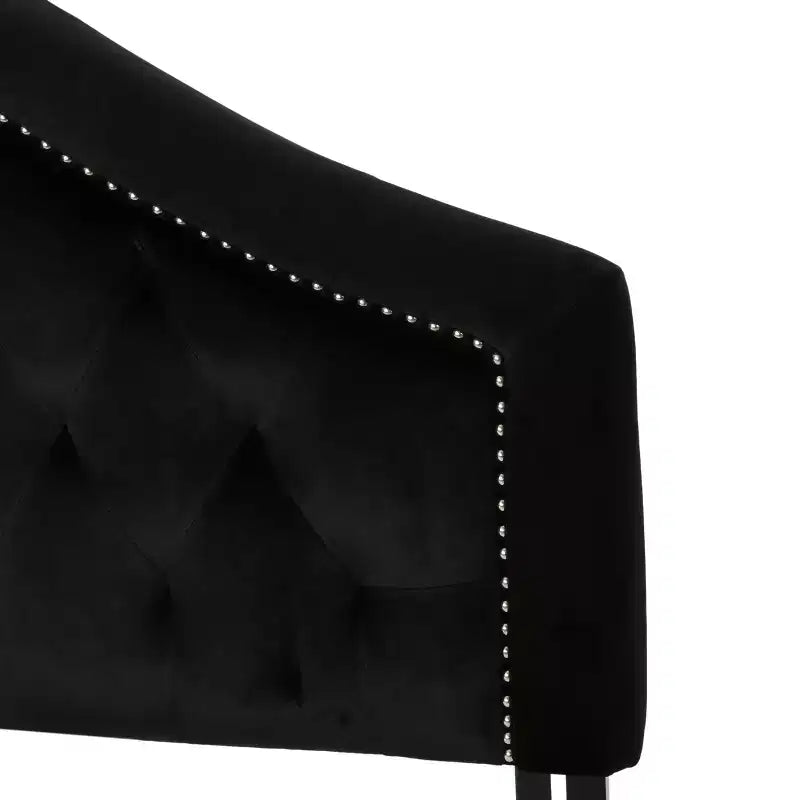 Tête de lit capitonnée avec clous décoratifs, Grand lit/Très grand lit