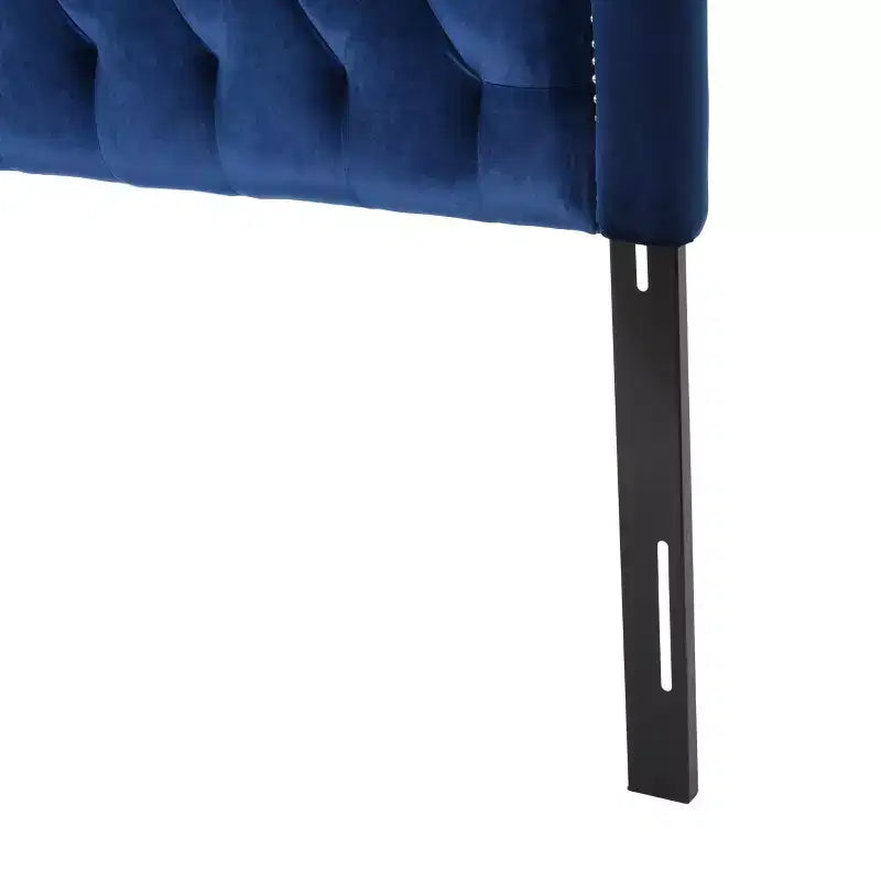 Tête de lit capitonnée avec clous décoratifs, Grand lit/Très grand lit