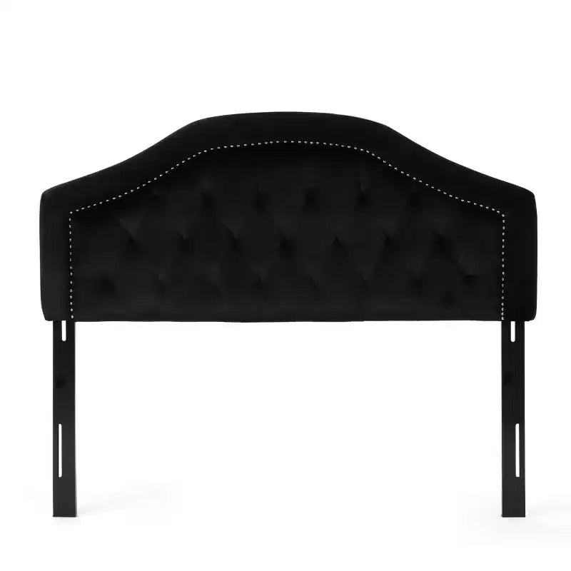 Tête de lit capitonnée avec clous décoratifs, Grand lit/Très grand lit