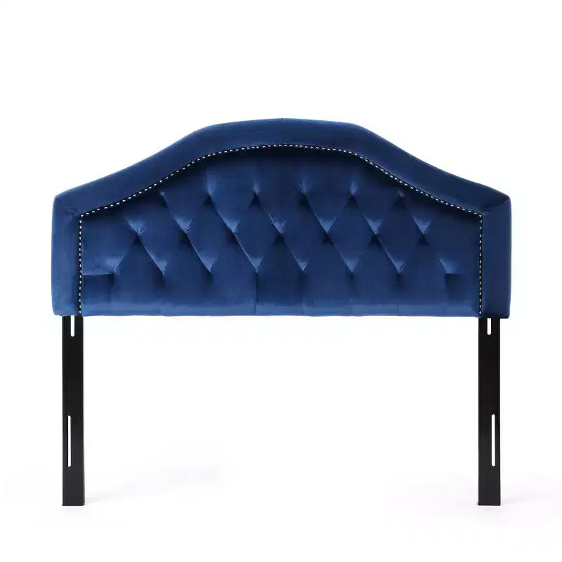 Tête de lit capitonnée avec clous décoratifs, Grand lit/Très grand lit