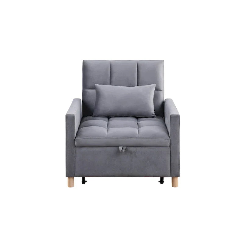 Fauteuil Lit Convertible 3 en 1, Noir