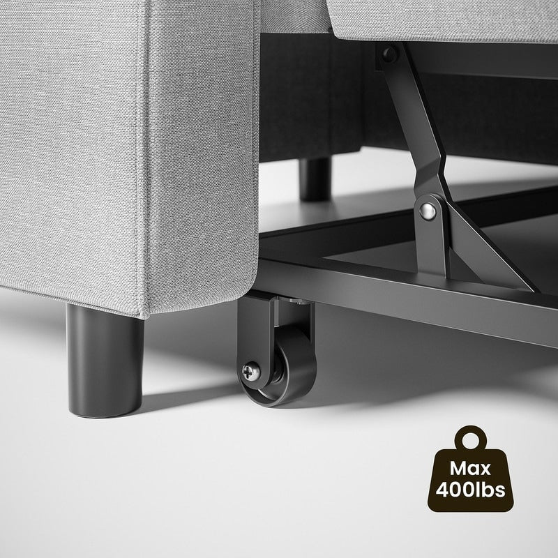 Canapé-lit convertible 3-en-1, Canapé-chaise dépliable, Lit pliant convertible pour salon