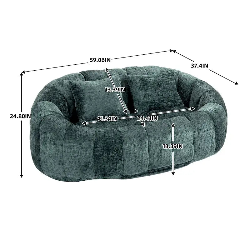 Pouf Géant pour Adulte - Canapé Paresseux Multicolore