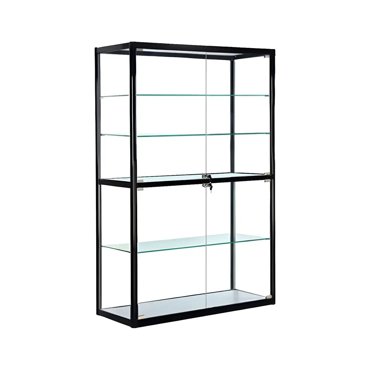 Vitrine rectangulaire contemporaine en verre noir