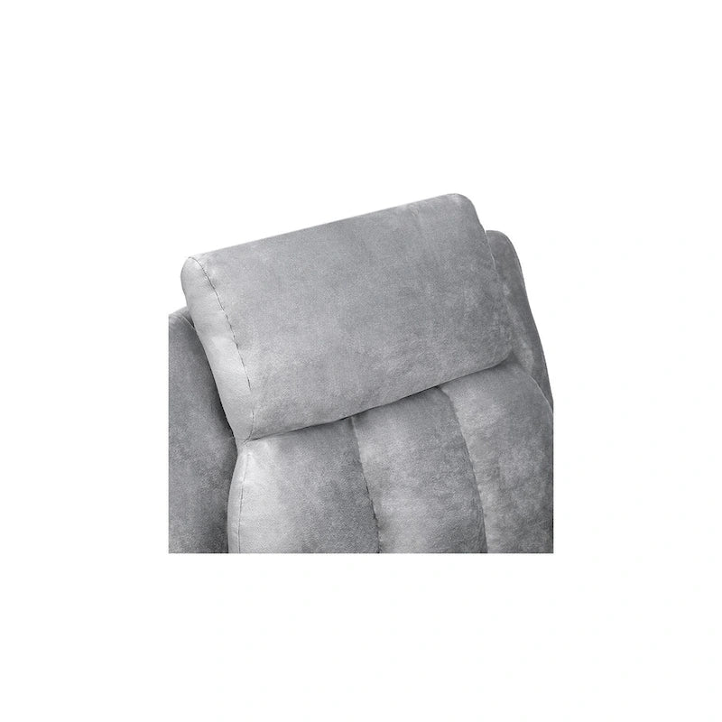Fauteuil inclinable de luxe pour enfants avec repose-pieds, appuie-tête et 2 porte-gobelets, en microfibre, pour les enfants de 3 ans et plus
