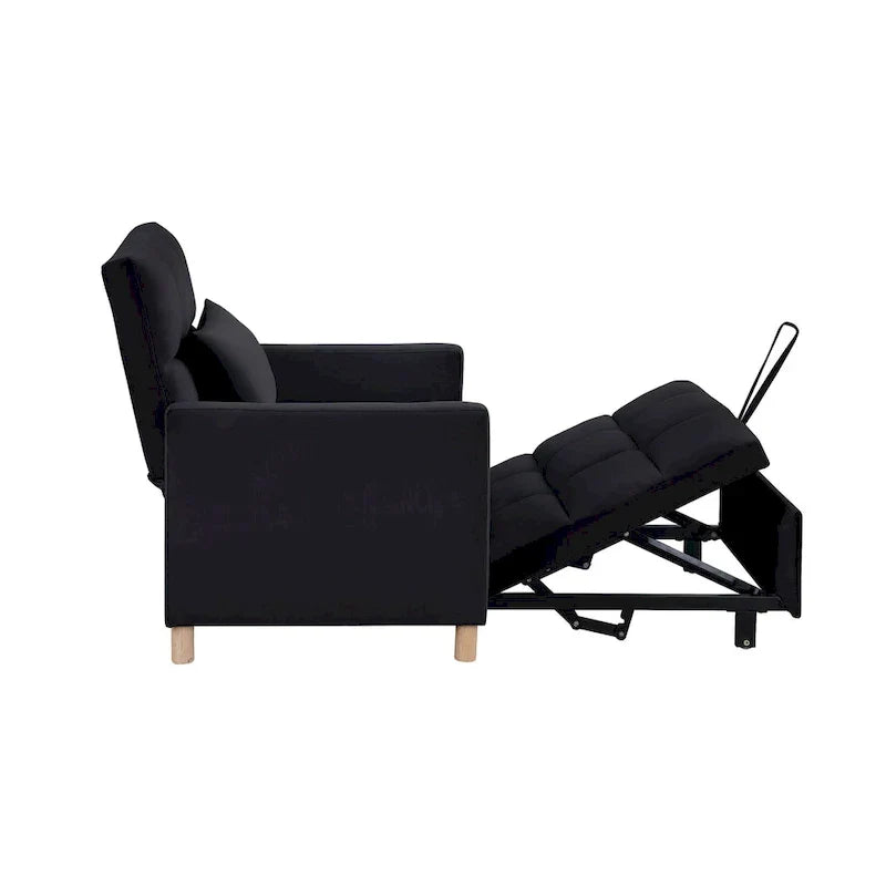 Fauteuil Lit Convertible 3 en 1, Noir
