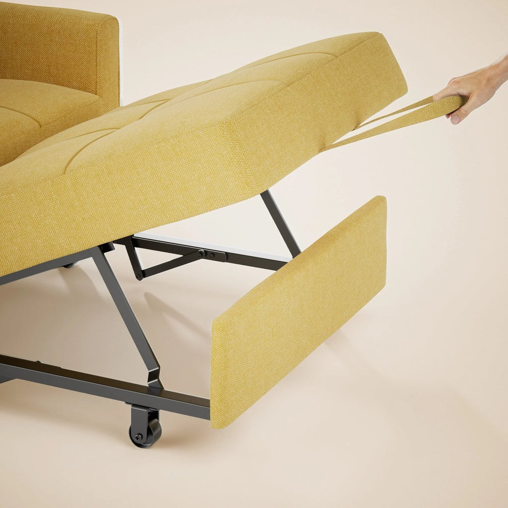 Canapé-lit convertible 3-en-1, Canapé-chaise dépliable, Lit pliant convertible pour salon