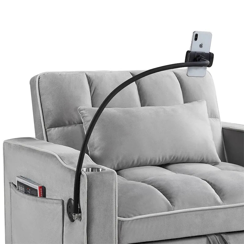 Fauteuil-lit convertible réglable, lit d'appoint escamotable