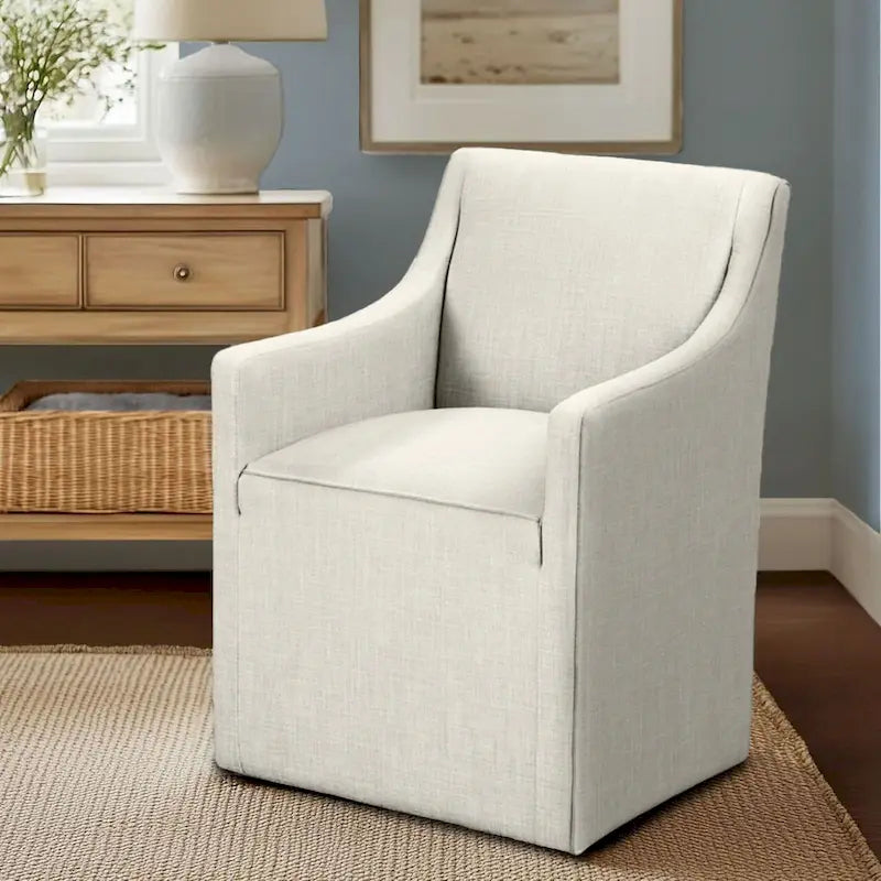 Chaise de salle à manger Charlotte avec roulettes