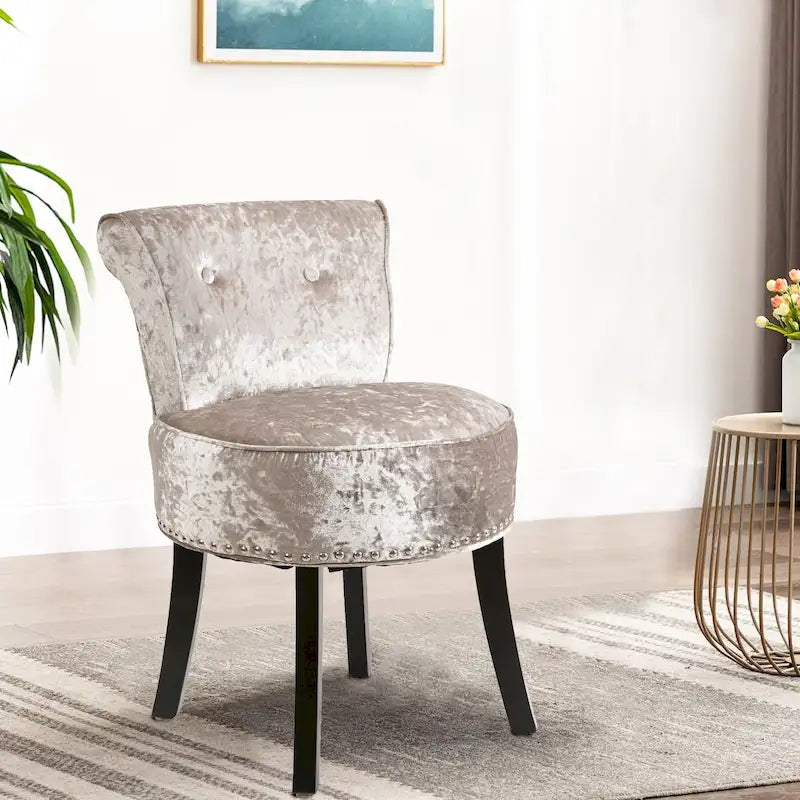 Tabouret de Coiffeuse en Bois Massif de 69,85 cm de haut - 69,85 H X 48,26 L X 29,97 P
