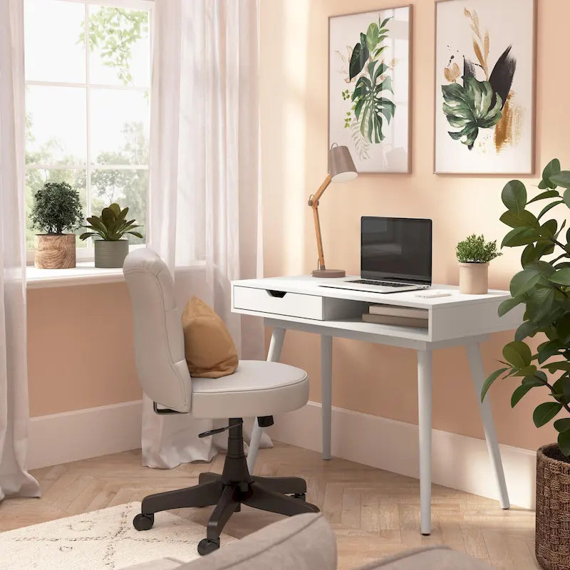Bush Furniture Nora Bureau d'ordinateur 40W avec rangement