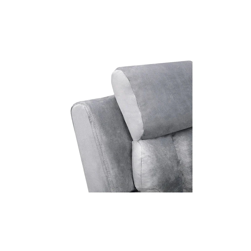 Fauteuil inclinable de luxe pour enfants avec repose-pieds, appuie-tête et 2 porte-gobelets, en microfibre, pour les enfants de 3 ans et plus