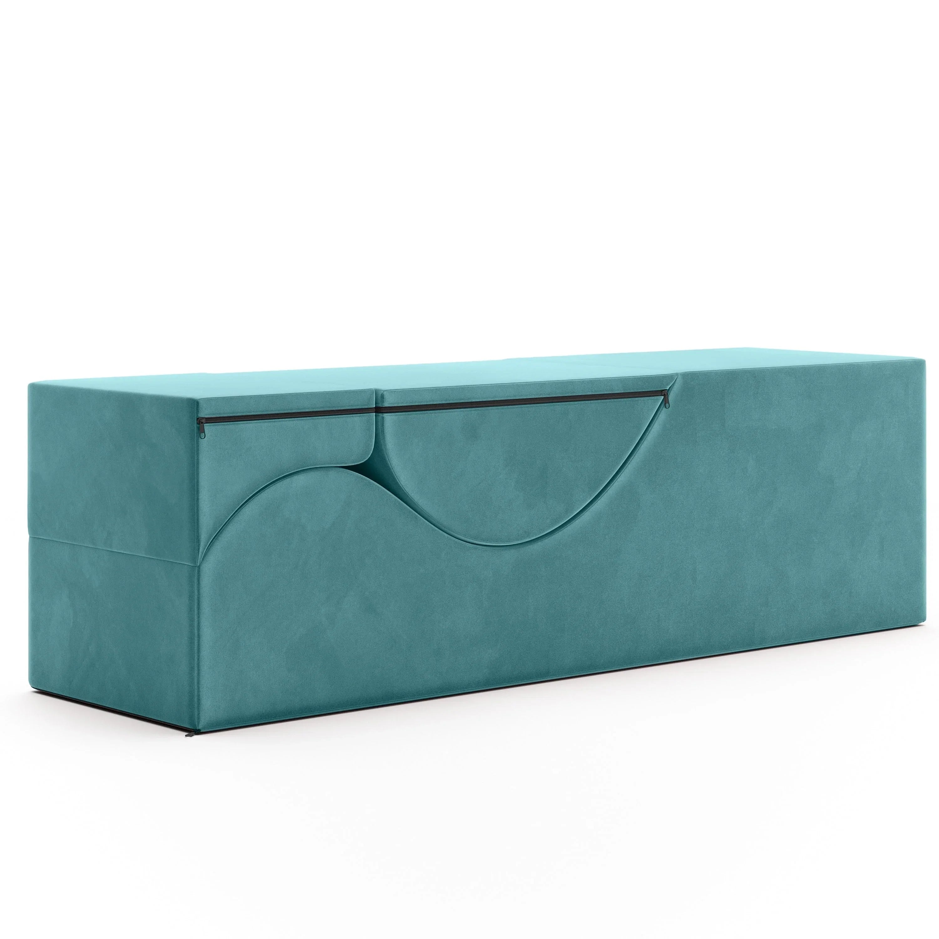 Avana Kami Chaise convertible / Yoga & Massage - Pouf 2 en 1 avec chaise longue de yoga escamotable, Microvelours - N/A