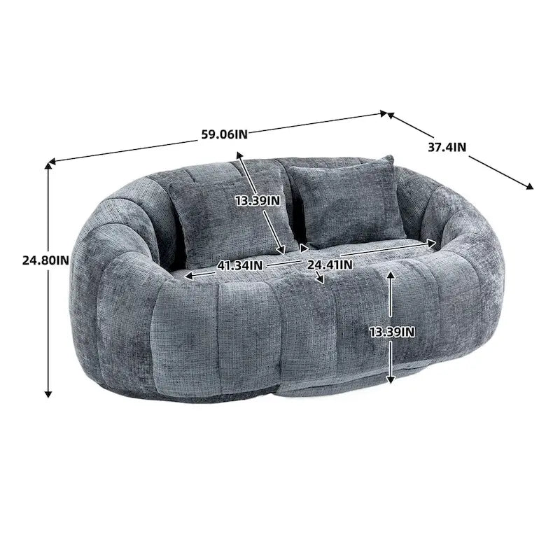 Pouf Géant pour Adulte - Canapé Paresseux Multicolore