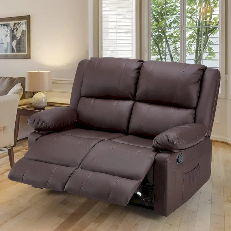 Causeuse inclinable 2 places avec fonction de chauffage et de massage