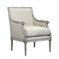 Fauteuil en bois blanc cassé Burnham Home Designs, collection Prentice