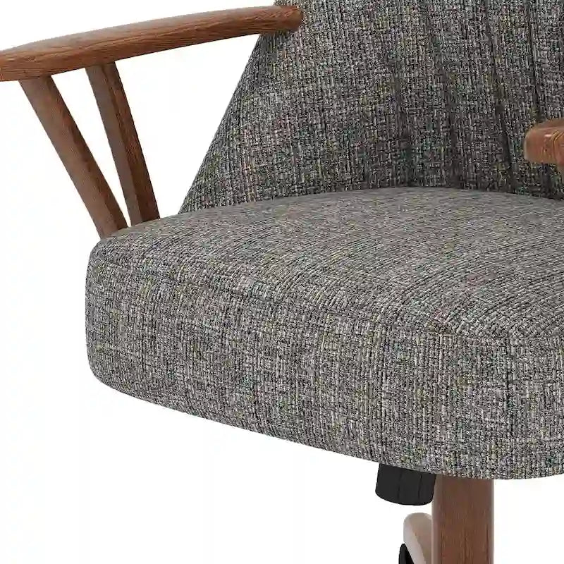 Chaise de salle à manger Caster, finition noyer