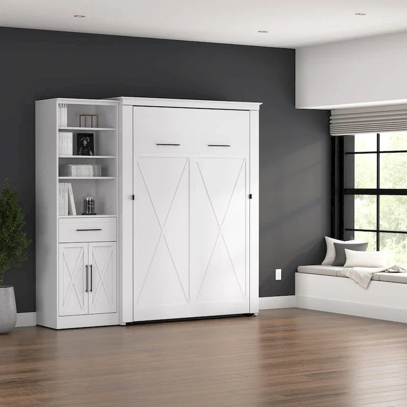 Lit escamotable Key West avec armoire-penderie (88W) de Bestar