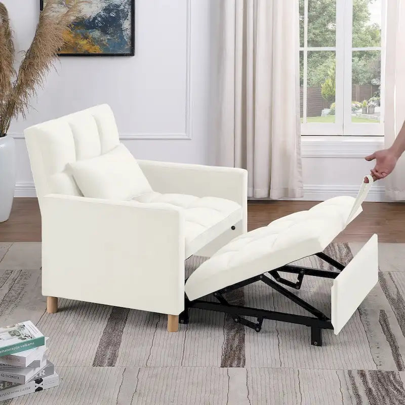 Fauteuil Lit Convertible 3 en 1, Noir