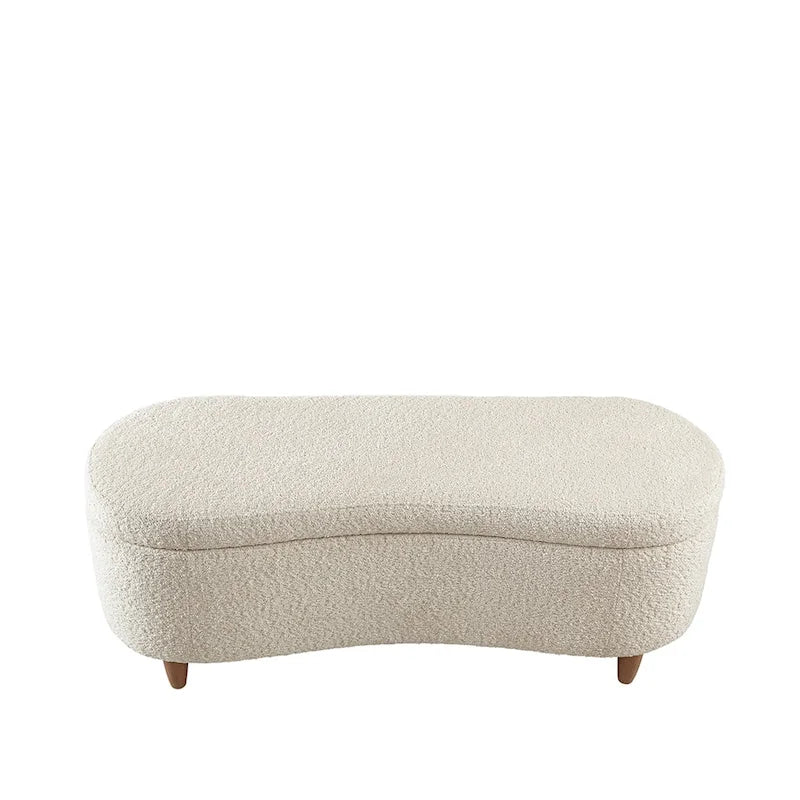 Banc de rangement rabattable INK+IVY Bailey Taupe Boucle