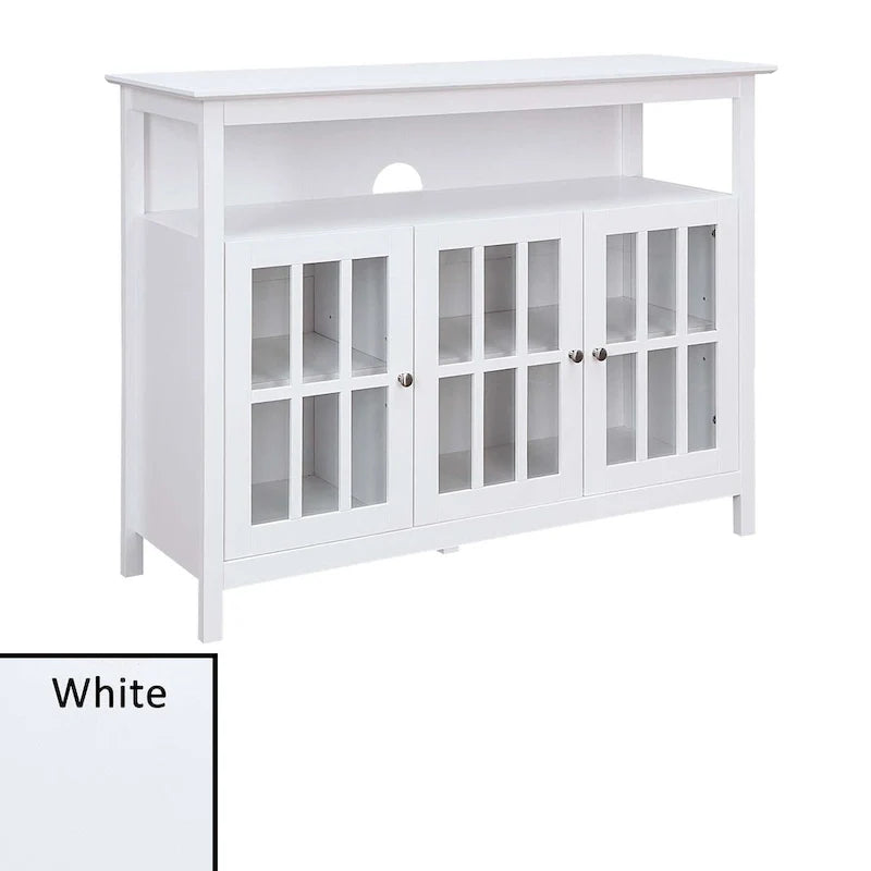 Meuble TV de luxe Big Sur de Convenience Concepts avec armoires de rangement et étagère pour téléviseurs jusqu'à 55 pouces
