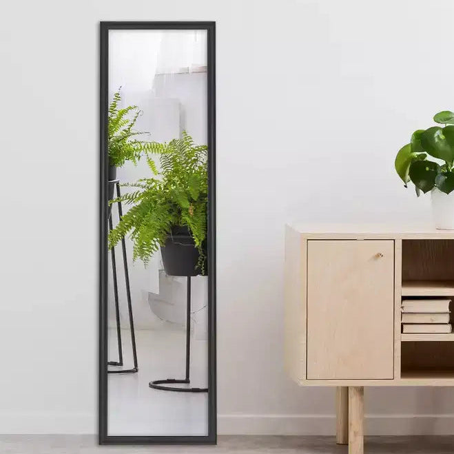 Miroir mural et de porte encadré 13,5" x 49,5", finition mate