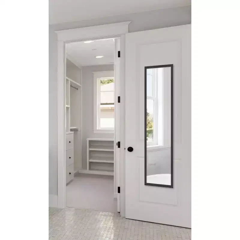 Miroir mural et de porte encadré 13,5" x 49,5", finition mate