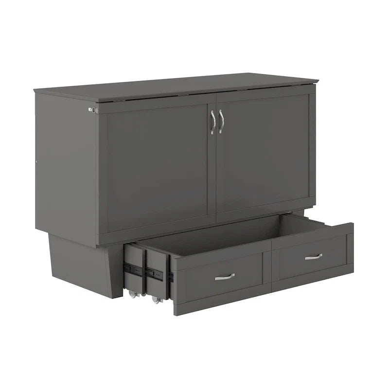 Lit escamotable coffre Chelsea Queen avec matelas