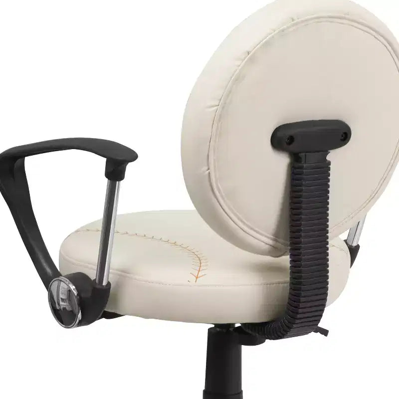 Fauteuil de bureau pivotant sur le thème du sport avec accoudoirs, motif ballon de basketball