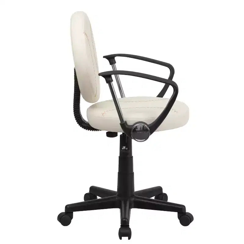 Fauteuil de bureau pivotant sur le thème du sport avec accoudoirs, motif ballon de basketball