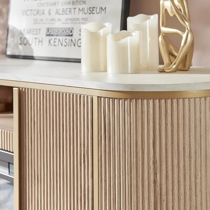 70 Meuble TV moderne de luxe avec cheminée, Centre de divertissement, Console TV