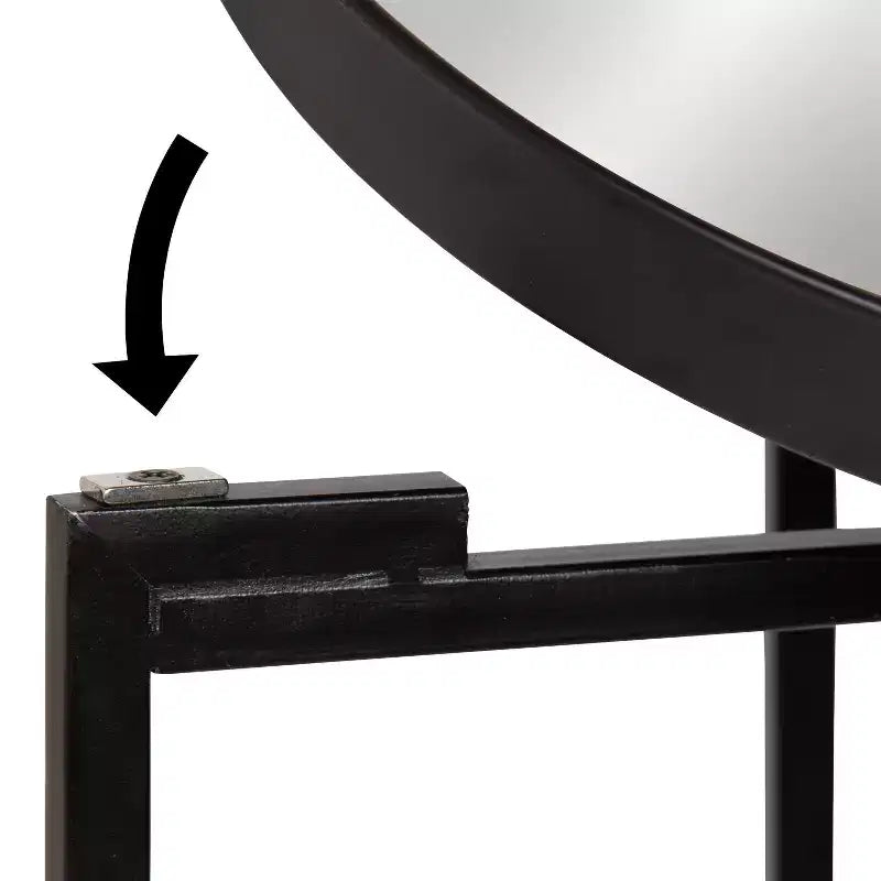 Table d'appoint pliante en métal rond