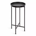 Table d'appoint pliante en métal rond