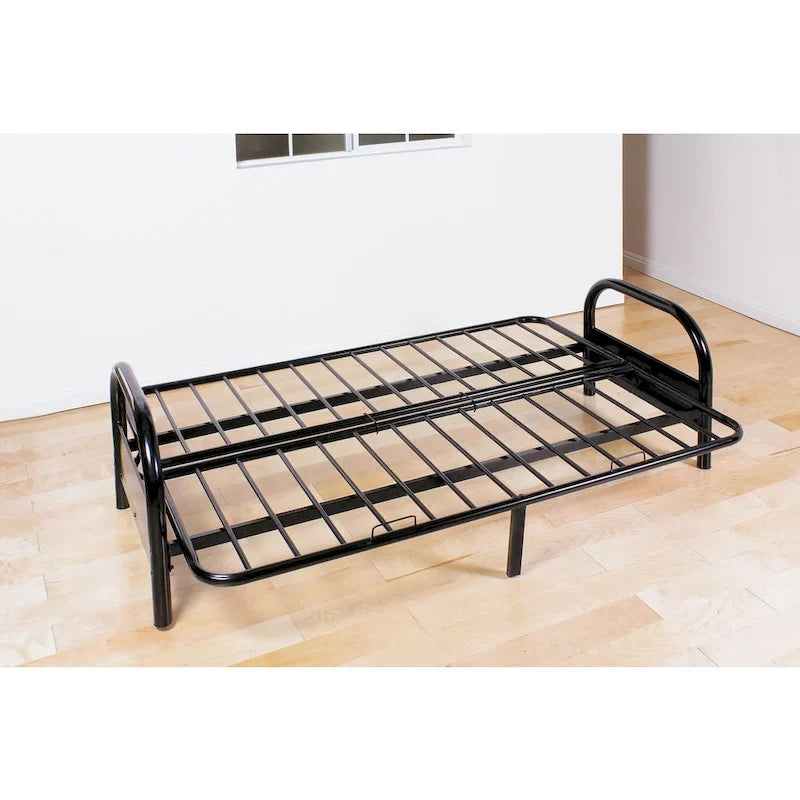 Structure de futon réglable Alfonso, métal noir