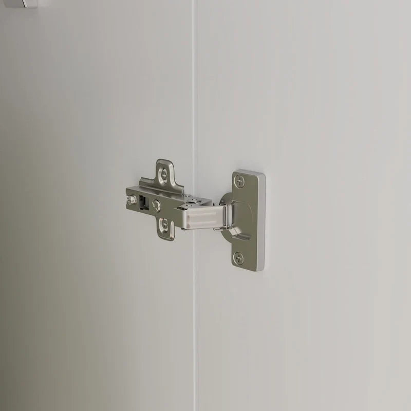 Armoire de chambre autonome à 2 portes avec tringle à vêtements