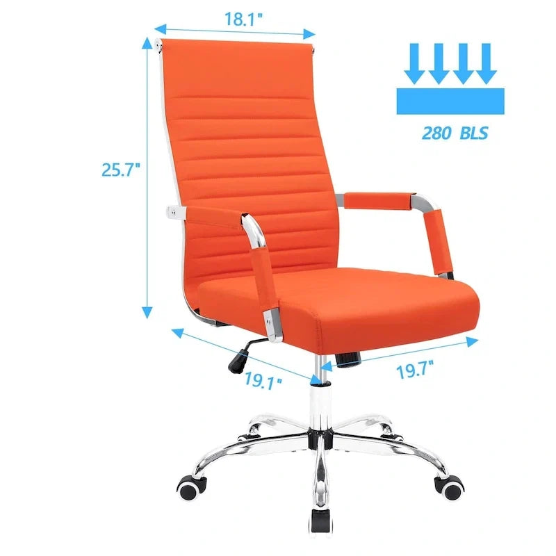 Chaise de bureau Homall nervurée Chaise de bureau d'ordinateur