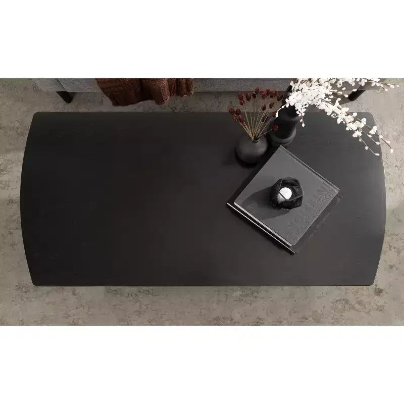 Table basse rectangulaire, 122 x 61 x 46 cm, noire