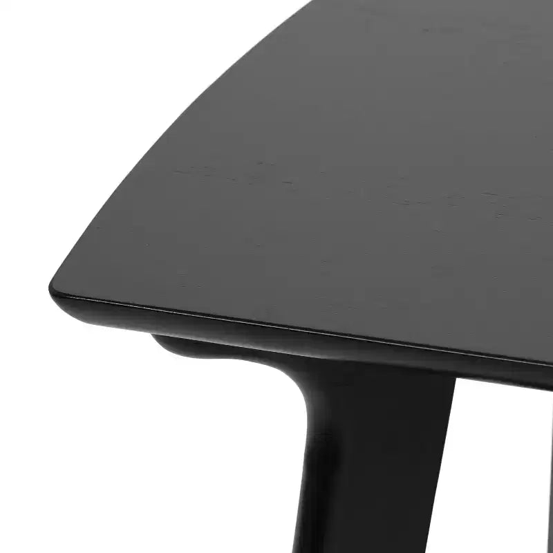 Table basse rectangulaire, 122 x 61 x 46 cm, noire