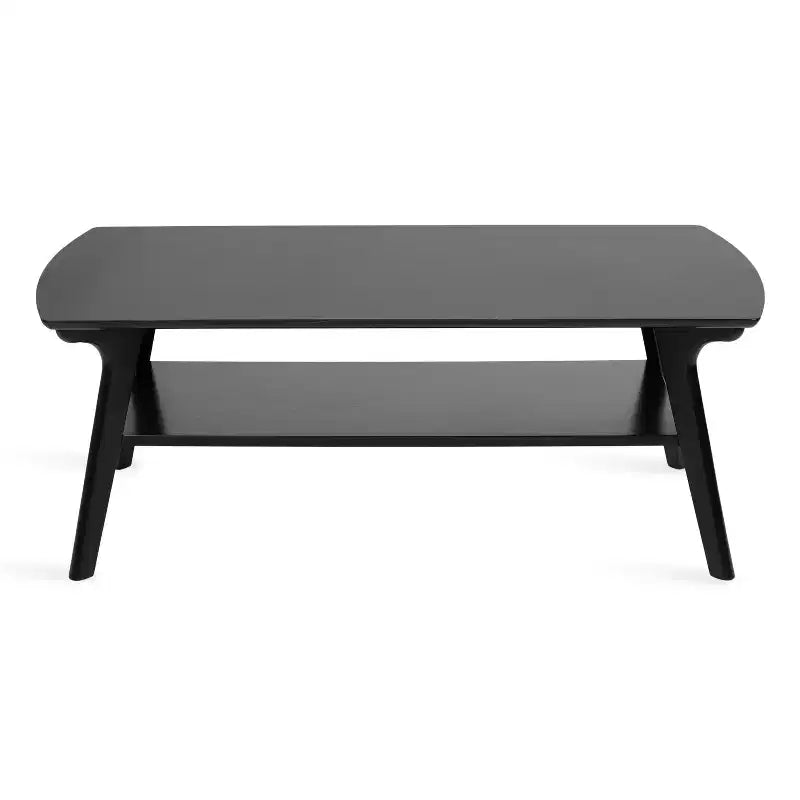 Table basse rectangulaire, 122 x 61 x 46 cm, noire