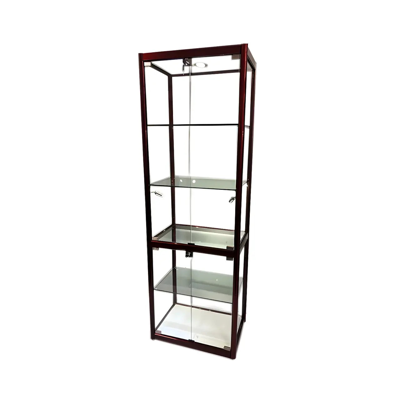 Vitrine rectangulaire contemporaine en verre noir
