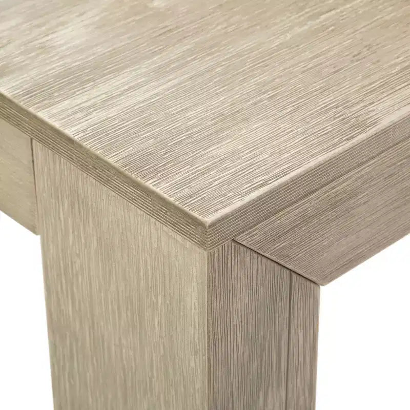Table à manger en bois massif avec bancs, 6 places