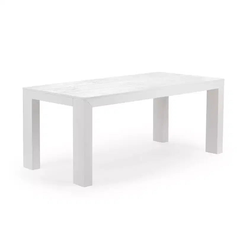 Table à manger en bois massif avec bancs, 6 places